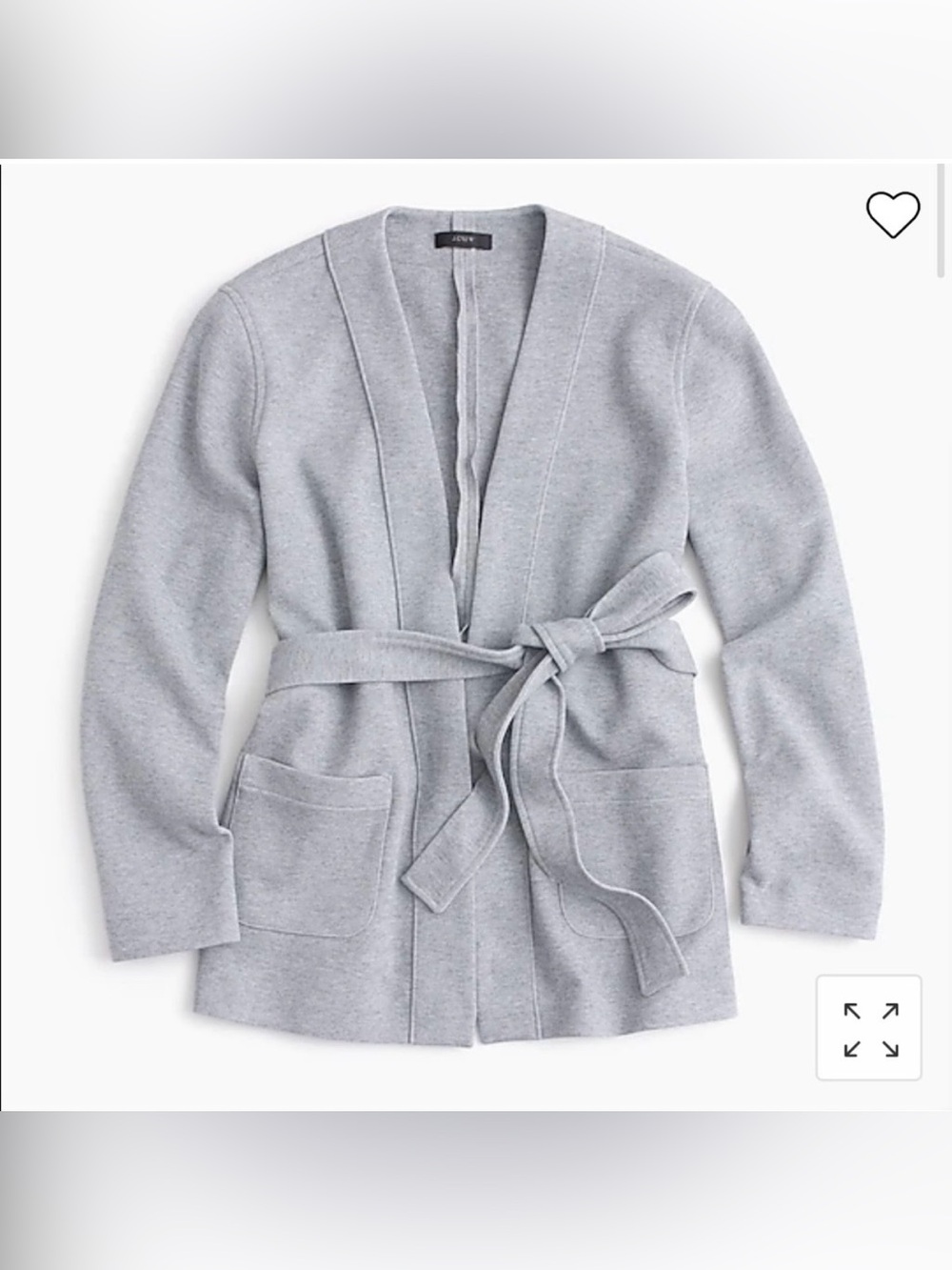 NWOT J.Crew Belted Sweatshirt Blazer. Size Medium